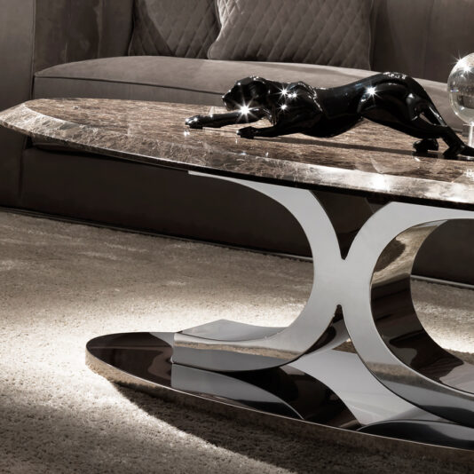 Luxury Contemporary Italian Oval Marble Coffee Table Modern Italian Marble Coffee Table