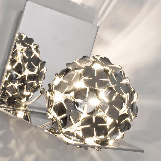 Mirrored Silver Wall Light Mirrored Silver Wall Light