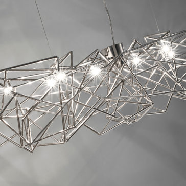 Modern Geometric Silver Pendant Light Modern Geometric Silver Pendant Light