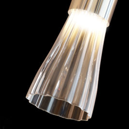 Modern Gold Leaf Murano Glass Pendant Light