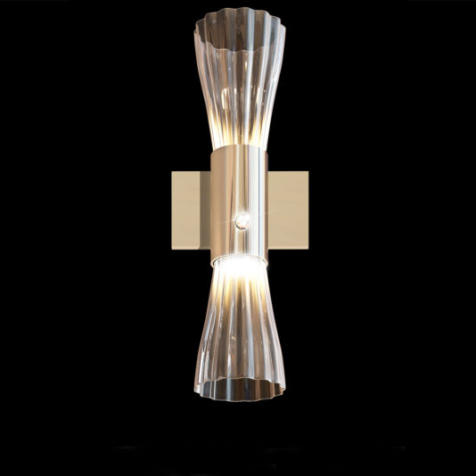Modern Gold Leaf Murano Glass Wall Light