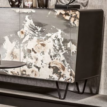 Modern Italian Decorated Bronze Sideboard Modern Italian Decorated Bronze Sideboard