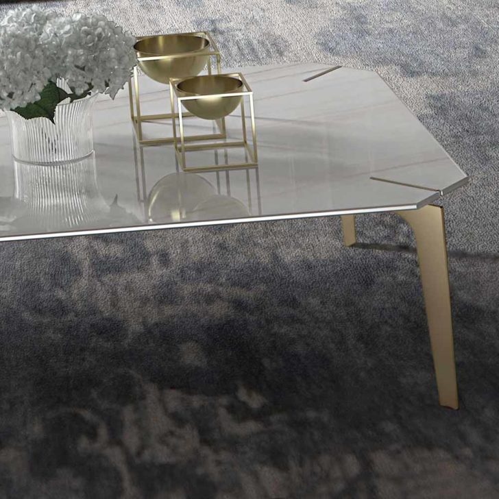 Modern Italian Designer Marble Coffee Table