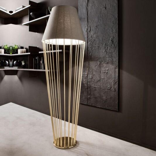 Italian Designer Gold Plated Table Lamp Modern Italian Gold Plated Floor Lamp