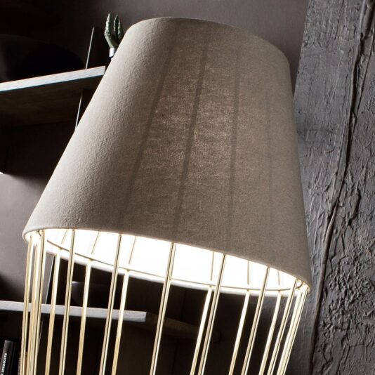 Modern Italian Gold Plated Floor Lamp