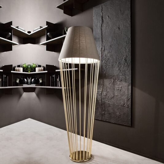 Italian Designer Gold Plated Table Lamp Modern Italian Gold Frame Floor Lamp