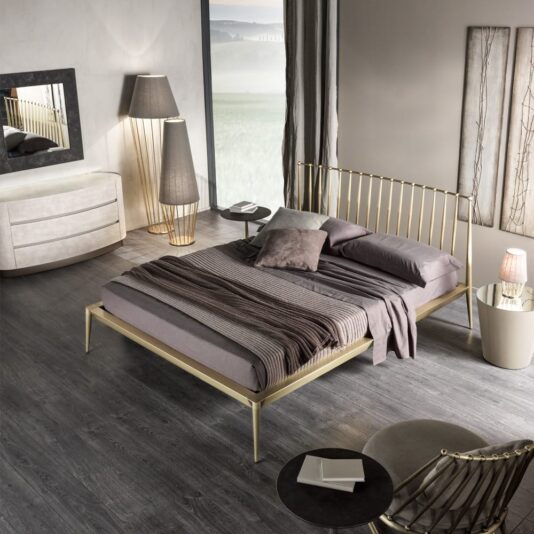 Modern Italian Gold Plated Floor Lamp