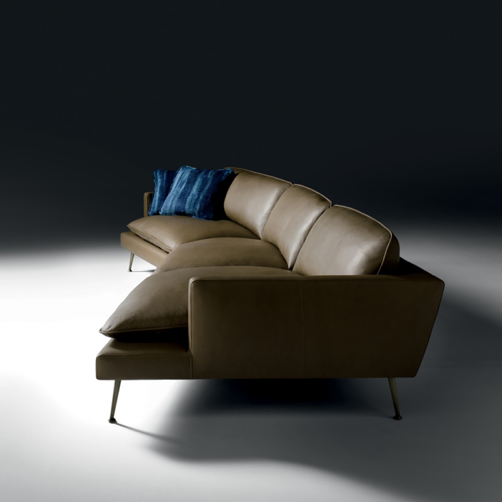 Modern Leather Modular Sofa
