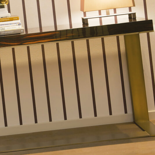 Modern Italian Makassar Bronze Console Modern Italian Makassar Bronze Console