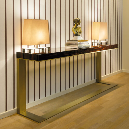 Modern Italian Makassar Bronze Console Modern Italian Makassar Bronze Console