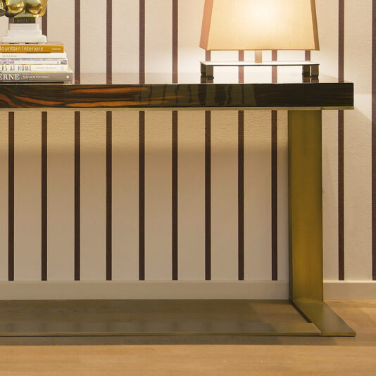 Modern Italian Makassar Bronze Console Modern Italian Makassar Bronze Console