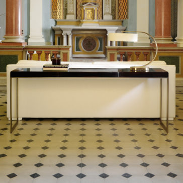 Modern Italian Rectangular Ebony Console Table