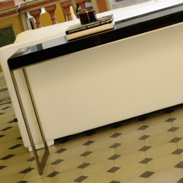Modern Italian Rectangular Ebony Console Table