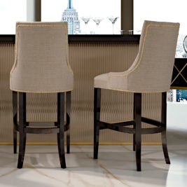 Modern Italian Upholstered Bar Chair