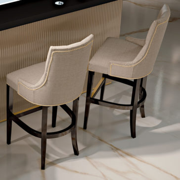 Modern Italian Upholstered Bar Chair Modern Italian Upholstered Bar Chair