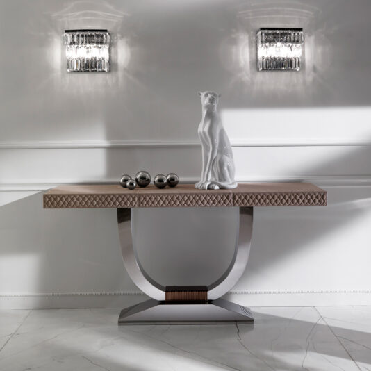 Modern Nubuck Leather Console Table Modern Nubuck Leather Console Table