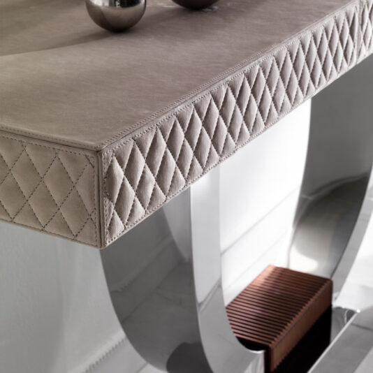 Modern Nubuck Leather Console Table Modern Nubuck Leather Console Table