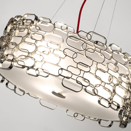Modern Silver Geometric Ceiling Light Modern Silver Geometric Ceiling Light
