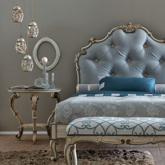 Opulent Carved Reproduction Rococo Bedside Table