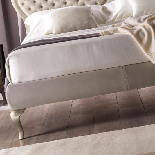 Opulent Designer Italian Button Upholstered Designer Bed Opulent Designer Italian Button Upholstered Designer Bed