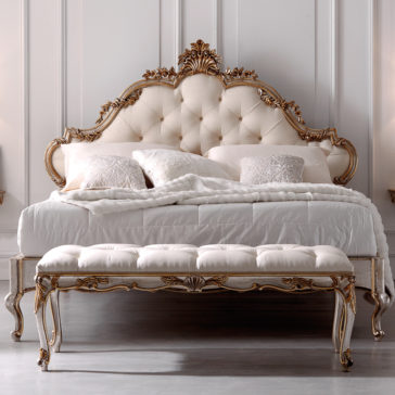 Opulent Rococo Button Upholstered Bed Opulent Rococo Button Upholstered Bed