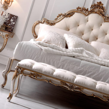 Opulent Rococo Button Upholstered Bed Opulent Rococo Button Upholstered Bed