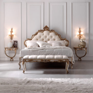 Opulent Rococo Button Upholstered Bed Opulent Rococo Button Upholstered Bed