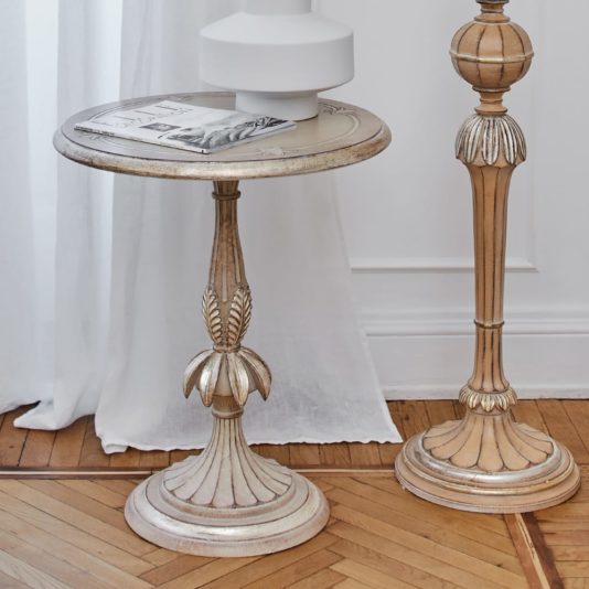 Ornate Carved Designer Italian Classic Side Table