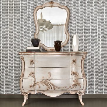 Ornate Carved Italian Designer Mirror