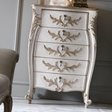 Ornate Carved Italian Narrow Chest of Drawers Ornate Carved Italian Narrow Chest of Drawers