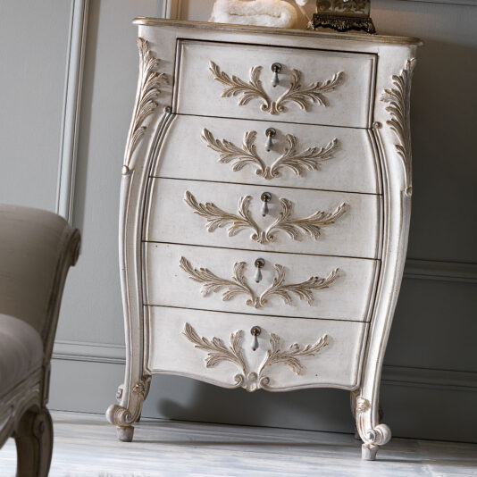 Ornate Carved Italian Narrow Chest of Drawers Ornate Carved Italian Narrow Chest of Drawers
