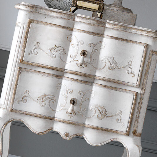 Ornate Designer Italian Small Bedside Cabinet Ornate Designer Italian Small Bedside Cabinet