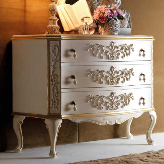 Ornate Italian Chest of Drawers and Mirror Set Ornate Italian Chest of Drawers and Mirror Set