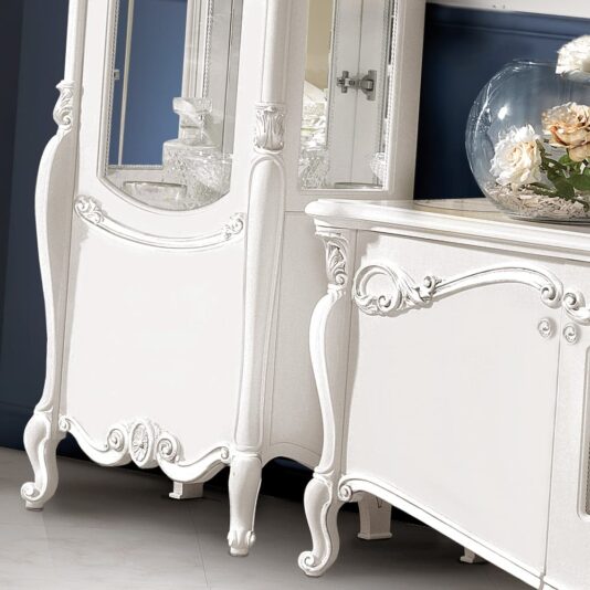 Ornate Italian Designer TV Unit And Display Cabinet Set Ornate Italian Designer TV Unit And Display Cabinet Set