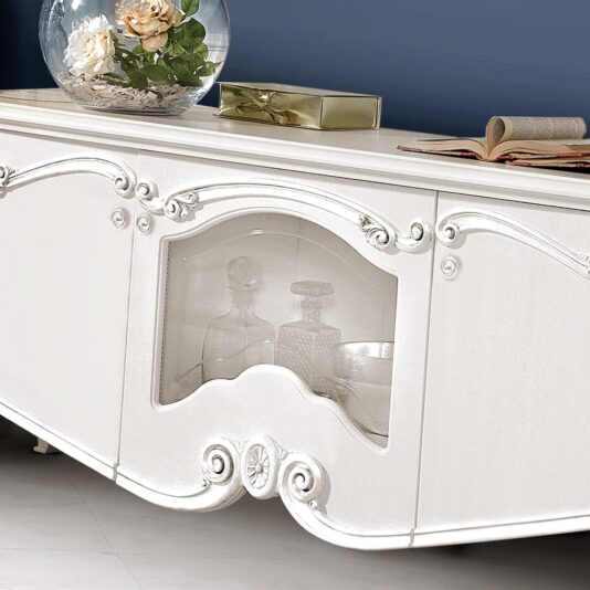 Ornate Italian Designer TV Unit And Display Cabinet Set Ornate Italian Designer TV Unit And Display Cabinet Set