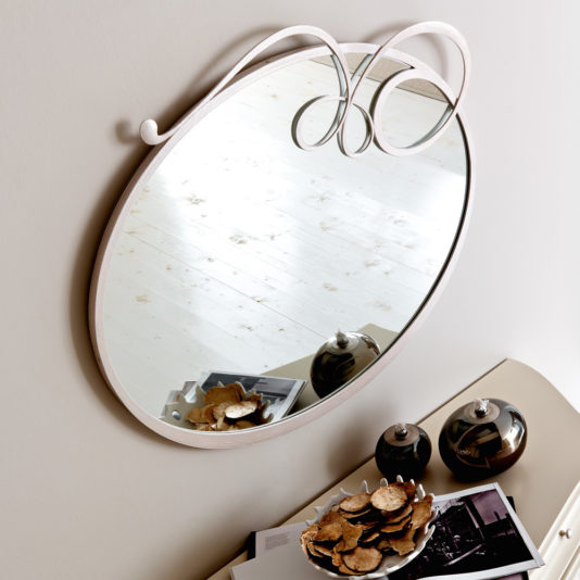 Ornate Italian Oval Wall Mirror