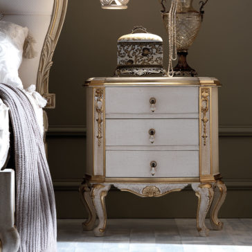 Ornate Italian Rococo Bedside Cabinet