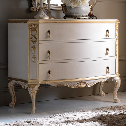 Ornate Italian Rococo Chest of Drawers and Mirror Set Ornate Italian Rococo Chest of Drawers and Mirror Set