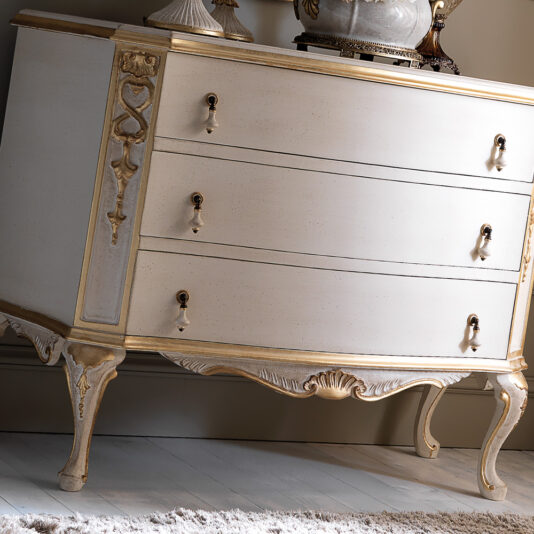 Ornate Italian Rococo Chest of Drawers and Mirror Set Ornate Italian Rococo Chest of Drawers and Mirror Set