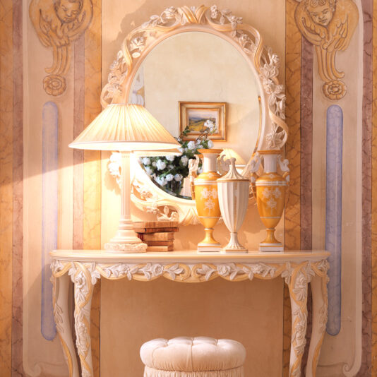 Ornate Italian Rose Lamp