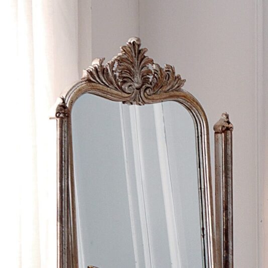 Ornate Rococo Freestanding Full Length Mirror - Juliettes Interiors