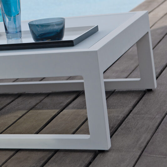 Outdoor Modern Designer Square Coffee Table Or Foot Stool