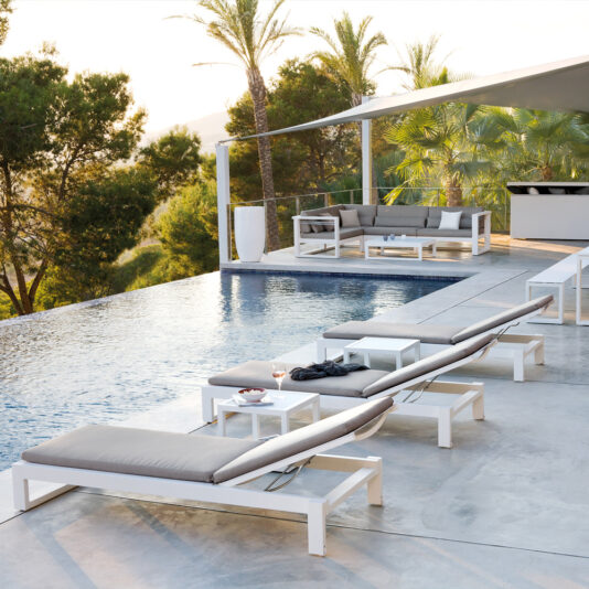 Outdoor Modern Designer Square Coffee Table Or Foot Stool