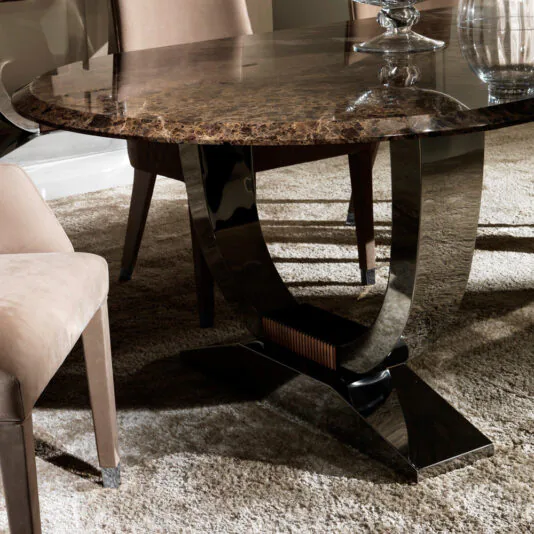 Oval High End Marble Italian Dining Table Oval High End Marble Italian Dining Table Set