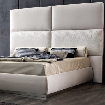 Panel Upholstered Bed With Tall Headboard Panel Upholstered Bed With Tall Headboard