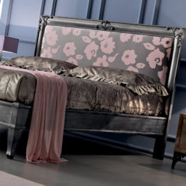 Pewter Upholstered Bed