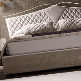 Quilted Nubuck Italian Designer Bed