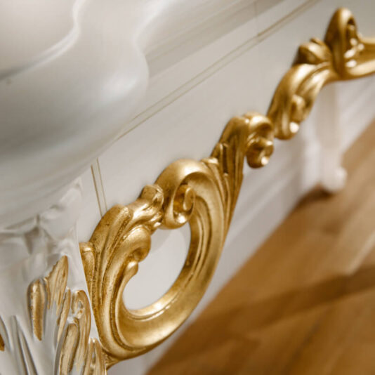 High End Italian Dressing Table And Mirror Set Refined Italian Dressing Table And Mirror Set