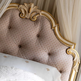 Rococo Button Upholstered Single Bed