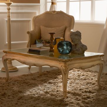 Rococo Reproduction Italian Designer Glass Antiqued Coffee Table Rococo Reproduction Italian Designer Glass Antiqued Coffee Table